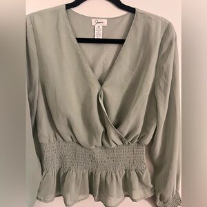 Sage Green Women’s blouse: size M